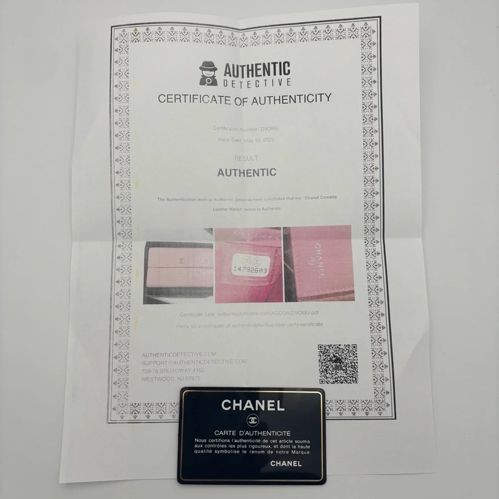 Chanel‎ Pink Floral Camellia Wallet